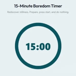 Boredom Timer 15 minutes by makemebored.com